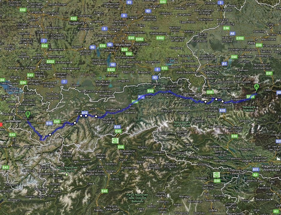 Espang -> Bludenz - 433km