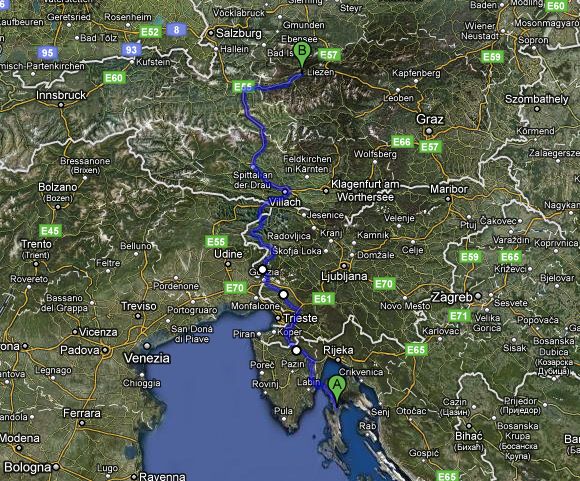 Cres -> Espang - 492km